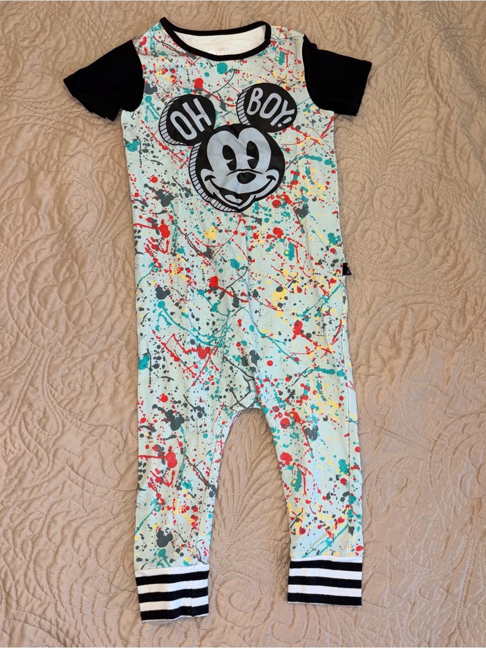Disney 'Oh Boy' Graphic One-Piece Romper